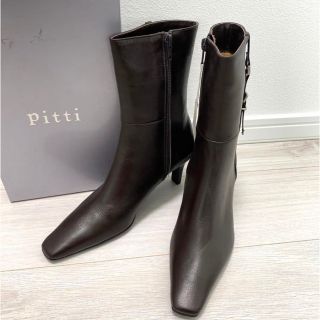 ピッティ(Pitti)の新品タグ付き！pitti ピッティ　23.0 日本製　ブラウン　ブーツ(ブーツ)