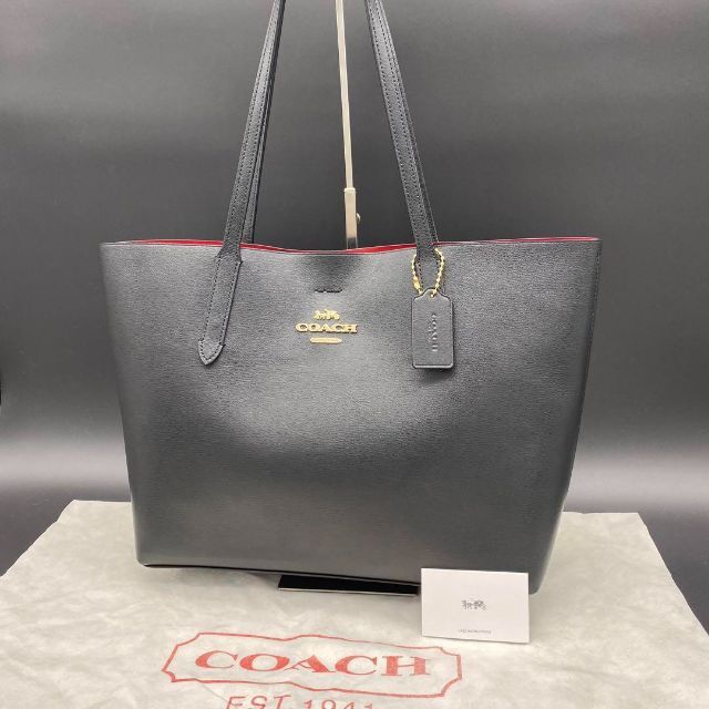 未使用に近い】 coach 31535 シボ 金属ロゴ トートバッグ a4 全ての