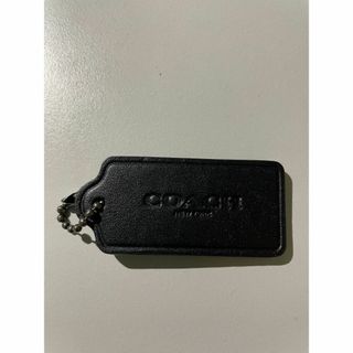 コーチ(COACH)のCOACH／チャーム・タグキーホルダー(黒)(キーホルダー)