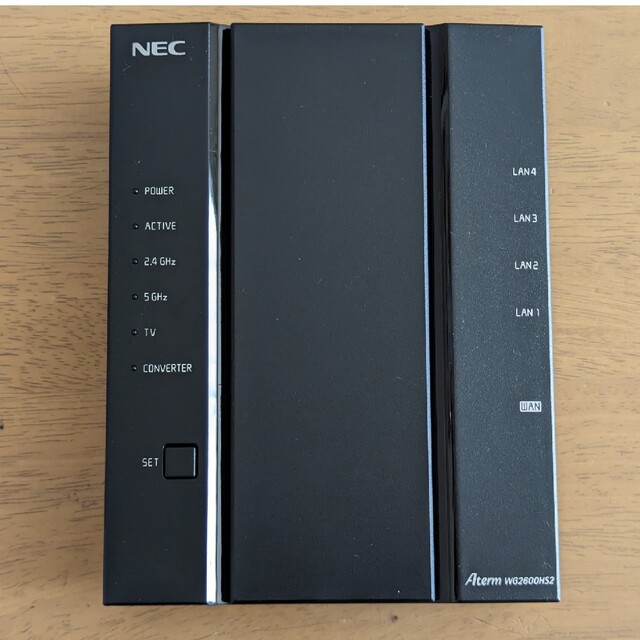 NEC 無線LANルーター  PA-WG2600HS2 スマホ/家電/カメラのPC/タブレット(PC周辺機器)の商品写真