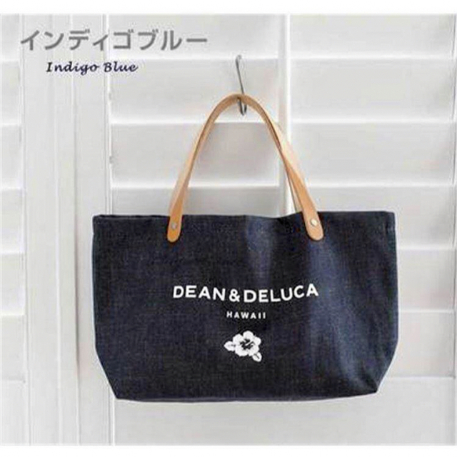DEAN＆DELUCA ディーン＆デルーカ　Ｓ　ハワイ　トートバッグ　ネイビー レディースのバッグ(トートバッグ)の商品写真