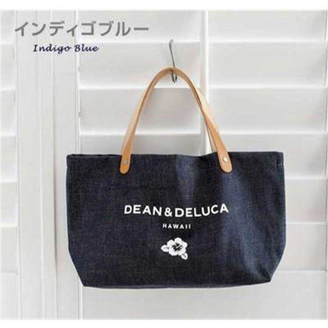 DEAN＆DELUCA ディーン＆デルーカ　Ｓ　ハワイ　トートバッグ　ネイビー