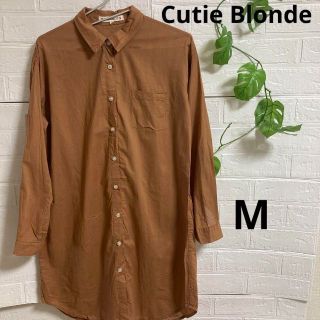 キューティーブロンド(Cutie Blonde)の4a94 cutie blonde キューティーブロンド　ロングシャツワンピース(チュニック)