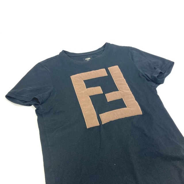 FENDI フェンディ　ブラックコットン Tシャツ