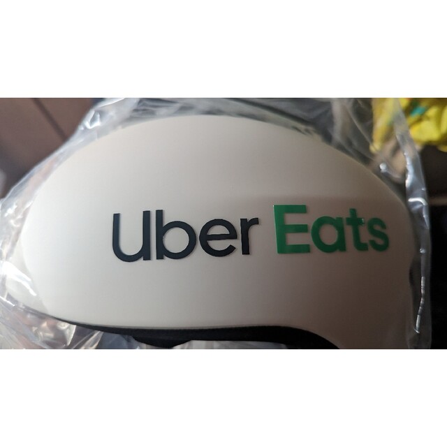 ウーバーイーツ (Uber Eats)キャンバス アーバン ヘルメット ホワイト スポーツ/アウトドアの自転車(ウエア)の商品写真