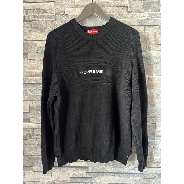 supreme シュプリーム セーター Lサイズ ブラック - ニット/セーター