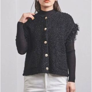 ユナイテッドアローズ(UNITED ARROWS)のファンシーツイードニットベスト　ユナイテッドアローズ(ベスト/ジレ)