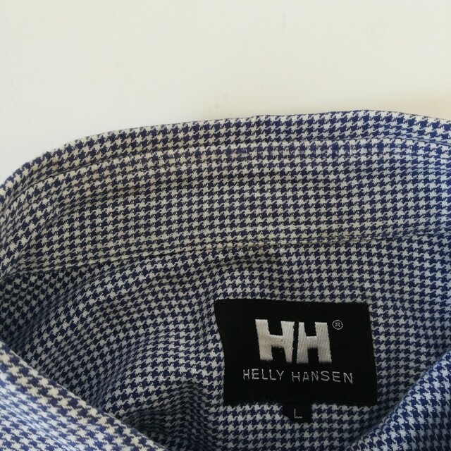 HELLY HANSEN(ヘリーハンセン)のHELLY HANSEN ヘリーハンセン 長袖シャツ メンズL 千鳥柄 メンズのトップス(シャツ)の商品写真