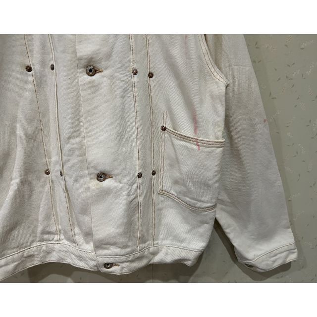 orSlow - *orSlow 1st ピンクペイント加工 ホワイトデニム orSlow - *orSlow 1st ピンクペイント加工 ホワイトデニム