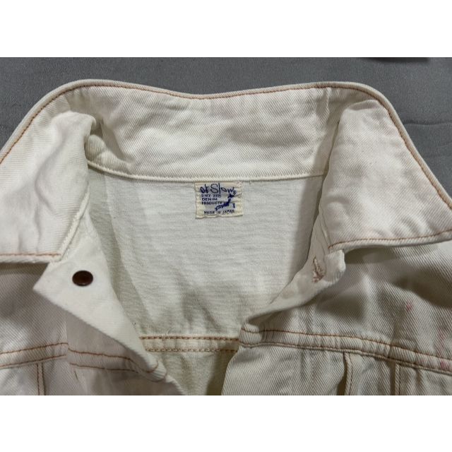 orSlow - *orSlow 1st ピンクペイント加工 ホワイトデニム orSlow - *orSlow 1st ピンクペイント加工 ホワイトデニム