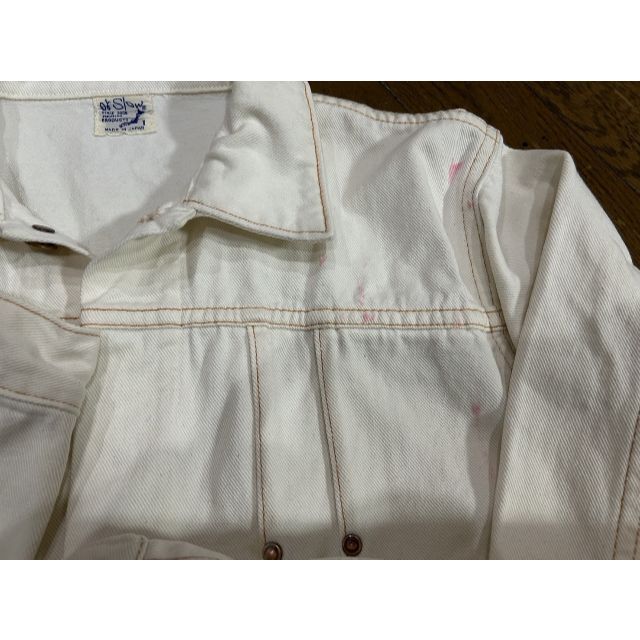 orSlow - *orSlow 1st ピンクペイント加工 ホワイトデニム orSlow - *orSlow 1st ピンクペイント加工 ホワイトデニム