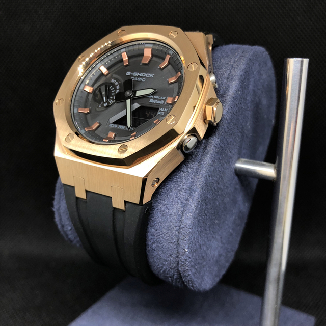 G-SHOCK(ジーショック)のGA-B2100本体付き ラバーベルトセット カシオーク カスタム Gショック メンズの時計(腕時計(アナログ))の商品写真