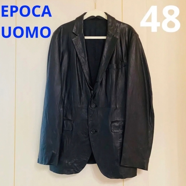 EPOCA UOMO エポカ ウォモ レザー ジャケット ブラック 48 新品