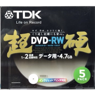 ティーディーケイ(TDK)の新品未開封品：TDK DVD-RW データ用5枚 超硬 DRW47HCPA5S(その他)