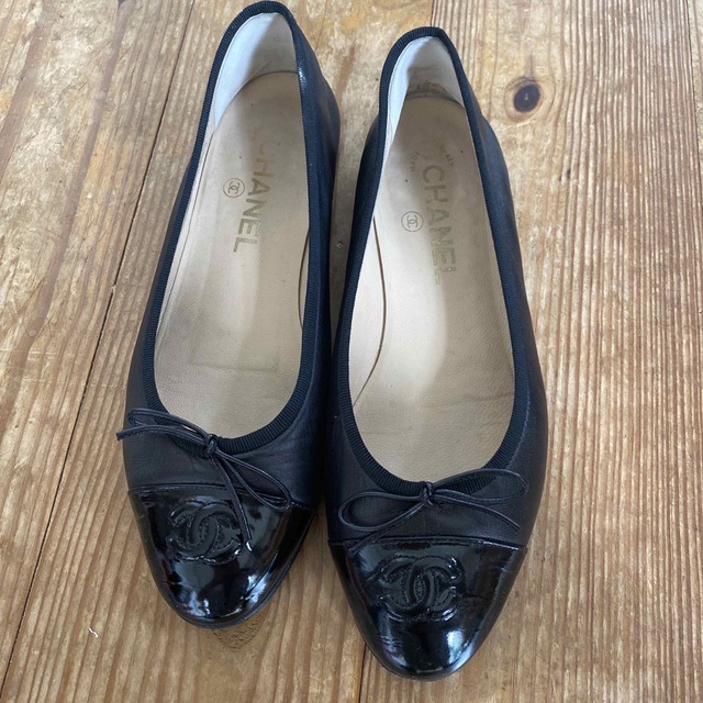 CHANEL - chanel バレエシューズ フラットシューズ 36.5の通販 by ゆず