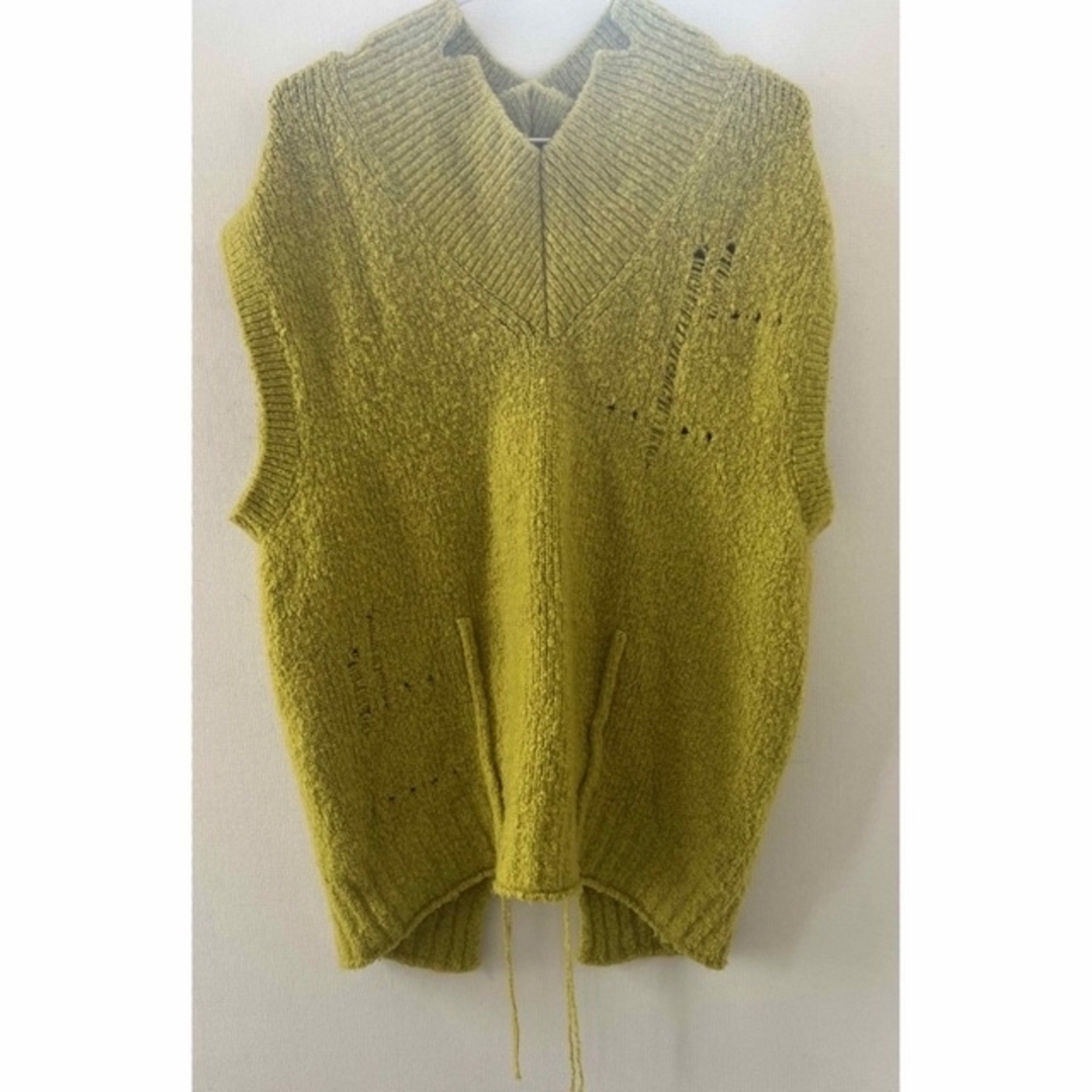 肩幅約50cm新品未使用　IRENE whole garment knit vest