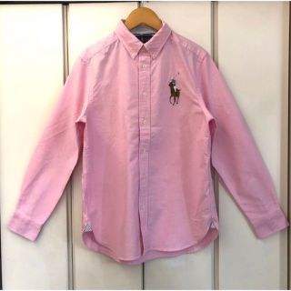 ラルフローレン(Ralph Lauren)の美品 Ralph Lauren ビッグポニー 長袖ボタンダウンシャツ 14-16(ブラウス)