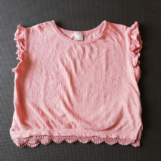 petit main(プティマイン)のプティマイン ピンク フリル  ベビーギャップ パープル Tシャツ 100サイズ キッズ/ベビー/マタニティのキッズ服女の子用(90cm~)(Tシャツ/カットソー)の商品写真