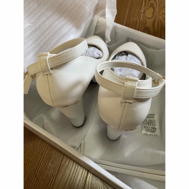 12cm ブライダルシューズ　ホワイト レディースの靴/シューズ(ハイヒール/パンプス)の商品写真
