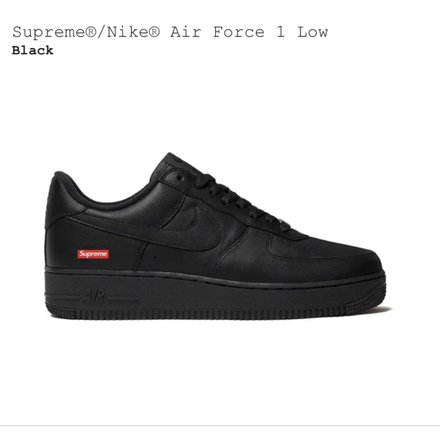 Supreme - シュプリーム Nike Air Force 1 Low 黒29㎝の通販 by ...