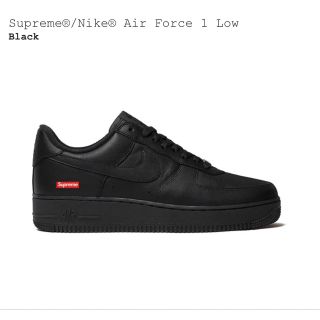 シュプリーム(Supreme)のシュプリーム　Nike Air Force 1 Low　黒29㎝(スニーカー)