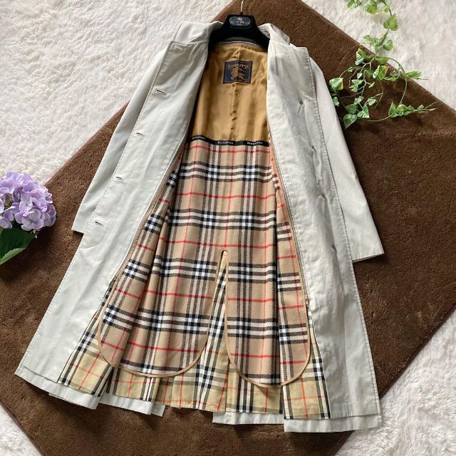 BURBERRY(バーバリー)のオールドバーバリー　ライナー付きステンカラーコート　ノバチェック　9AR レディースのジャケット/アウター(トレンチコート)の商品写真