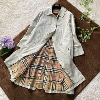 バーバリー(BURBERRY)のオールドバーバリー　ライナー付きステンカラーコート　ノバチェック　9AR(トレンチコート)