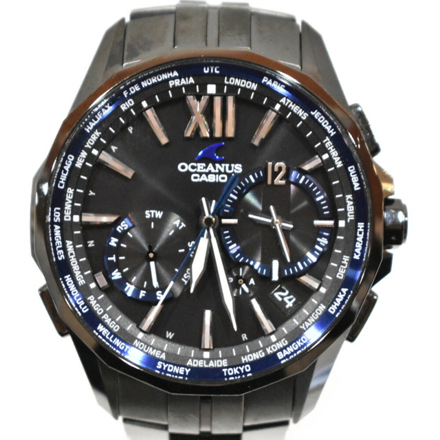 CASIO
オシアナス　マンタ　 OCW-S3400B-1AJF　 590***  チタニウム 　電波ソーラー 　腕時計　人気　定番　メンズ　松山久万ノ台店