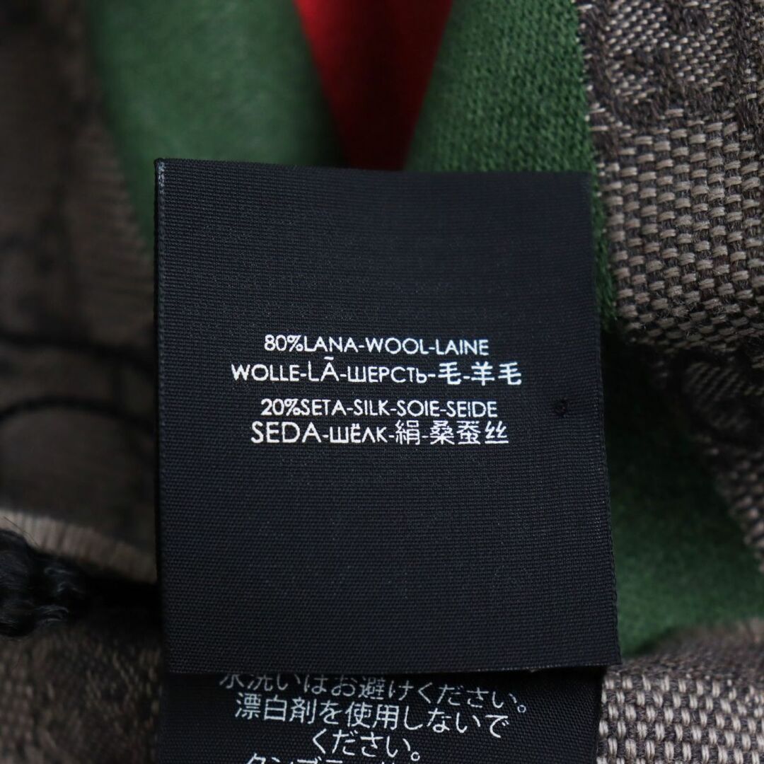 Gucci - 未使用品○GUCCI グッチ 147351 ウール×シルク ウェブライン