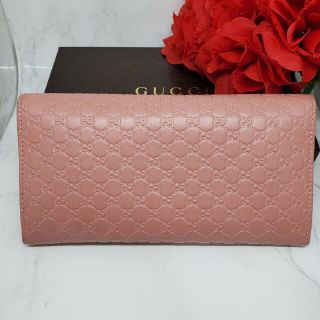 Gucci - 【美品】 GUCCI グッチ マイクロ シマ 長財布 財布 ロゴ GG