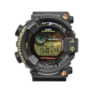 カシオ(CASIO)の【35周年記念モデル】 CASIO
G-SHOCK GF-8235D-1BJR 　 樹脂 タフソーラー 腕時計　2018年４月発売　生産終了　限定モデル　FROGMAN　フロッグマン　ブラック×ゴールド　シンプル　カジュアル　メンズ　【中古】松山久万ノ台店(腕時計(アナログ))