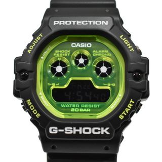 カシオ(CASIO)の【おしゃれ☆中古品】 CASIO G-SHOCK DW-5900TS-1JF 　 樹脂 樹脂 電池　 耐衝撃構造　無機ガラス　アウトドアファッション　ストリートファッション　腕時計　ブラック　蛍光　プレゼント包装可【中古】松山久万ノ台店(その他)