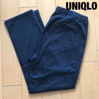 ユニクロ(UNIQLO)のお値下げ価格！UNIQLO／ユニクロ　クロップドパンツ　ブラック　Lサイズ(クロップドパンツ)