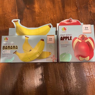 アップル　バナナ　キューブ(知育玩具)