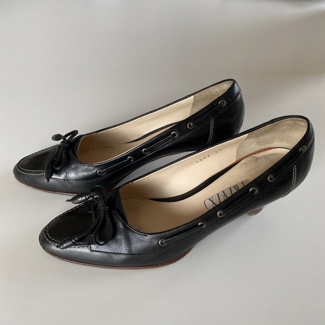 ace.(エース)のPRIFIXの本革の黒パンプス レディースの靴/シューズ(ハイヒール/パンプス)の商品写真