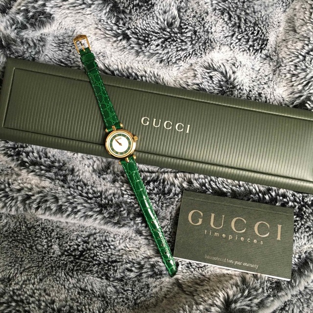 Gucci - レア 美品 ヴィンテージ オールド グッチ グリーン シェリー