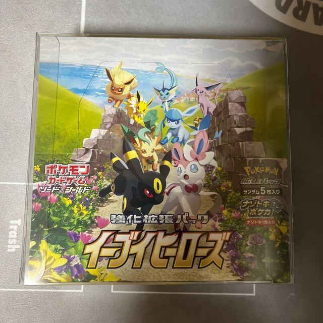 イーブイヒーローズ シュリンク付 box ポケモンカード0悪い