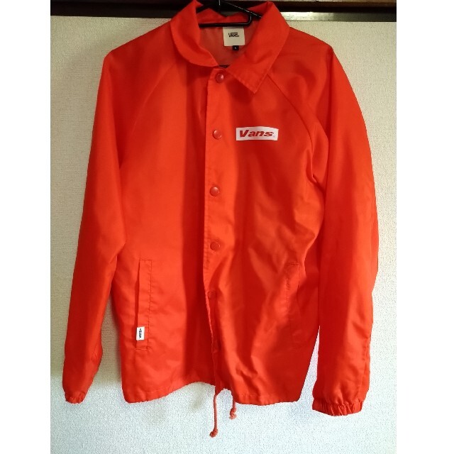 美品 VANS コーチジャケット オレンジ メンズのジャケット/アウター(ブルゾン)の商品写真