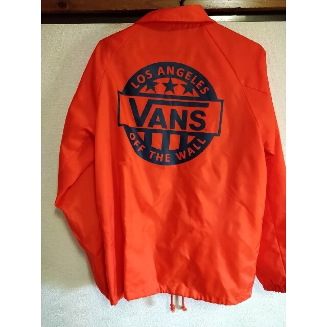 美品 VANS コーチジャケット オレンジ メンズのジャケット/アウター(ブルゾン)の商品写真