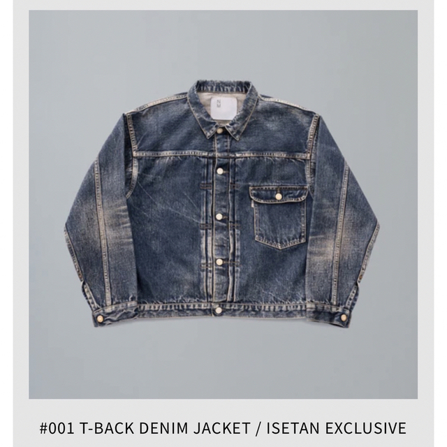 伊勢丹限定 new manual 001 T-BACK DENIM JACKET