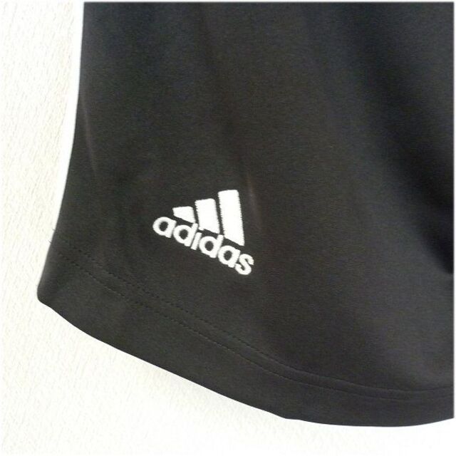 adidas(アディダス)の大きいサイズ◆新品未使用◆(2XL)(XO)アディダス 黒3st ハーフパンツ メンズのパンツ(ショートパンツ)の商品写真