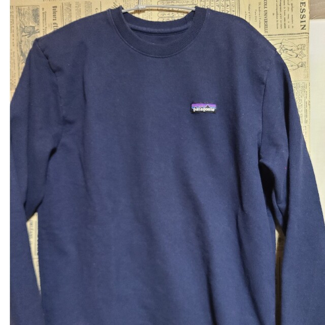 patagonia(パタゴニア)のpatagonia パタゴニア　スウェット　ネイビー　Sサイズ　美品 メンズのトップス(スウェット)の商品写真