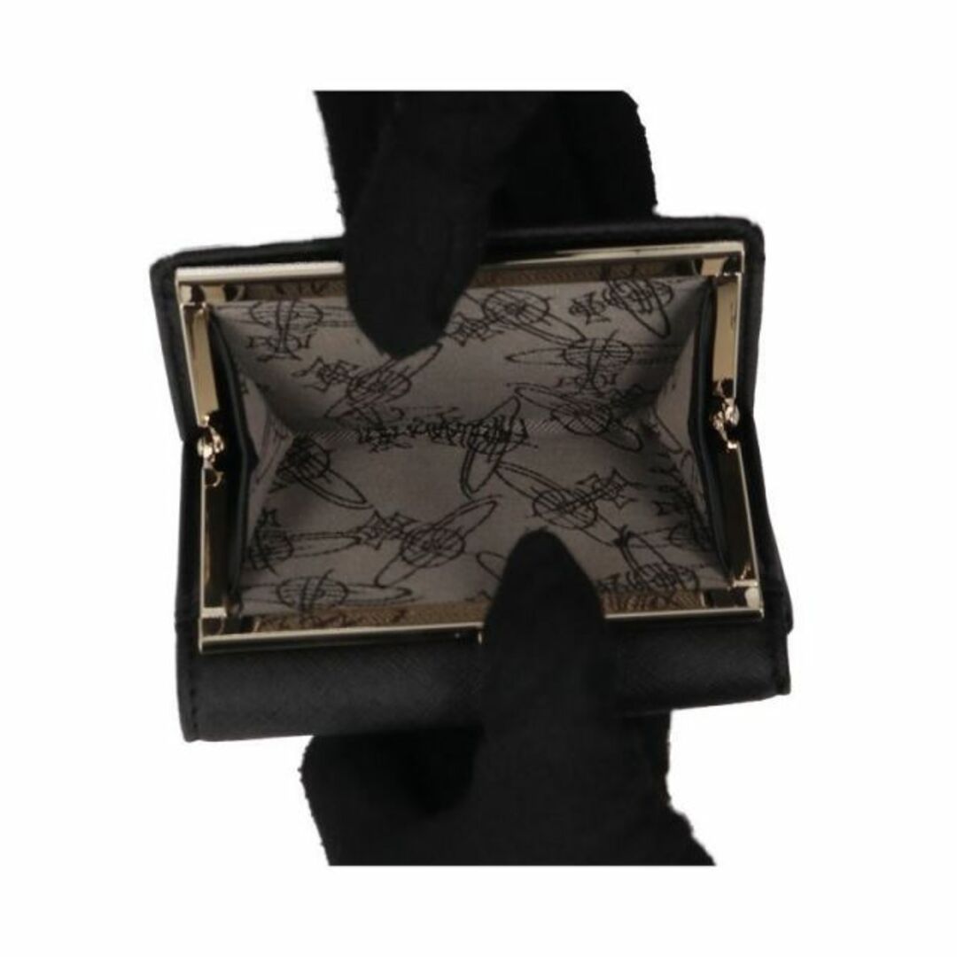 Vivienne Westwood(ヴィヴィアンウエストウッド)のヴィヴィアン ウエストウッド Vivienne Westwood 三つ折財布 51010018-SAFFIANO BLACK レディースのファッション小物(財布)の商品写真