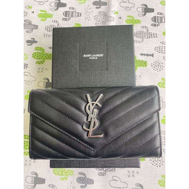 柔らかい 長財布 Saint Laurent サンローラン モノグラム フ