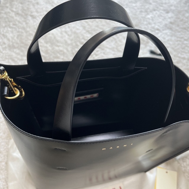 マルニ MARNI トート バッグ 鞄 レザー MUSEO スモールバッグ 黒