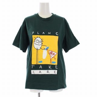 アザー(other)のプランシー カプセルコレクション テイクケア Tシャツ カットソー 半袖 S 緑(Tシャツ(半袖/袖なし))