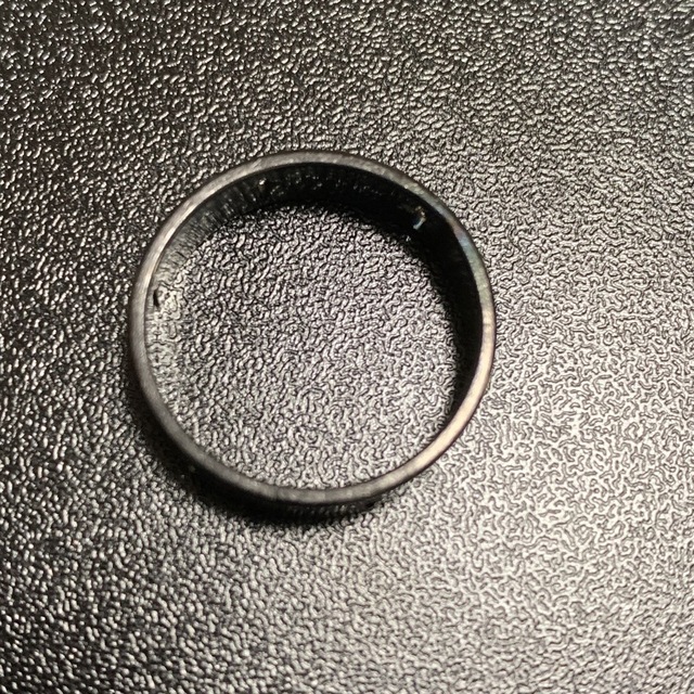 地雷系　十字架　シンプル　ブラック　リング　指輪　12号 メンズのアクセサリー(リング(指輪))の商品写真