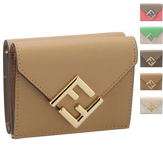 フェンディ(FENDI)のフェンディ FENDI 財布 三つ折り ミディアム FFダイヤモンド ミニ財布 8M0480 ALWA(財布)