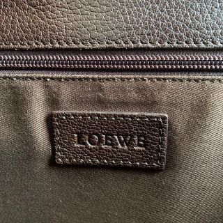 LOEWE - ロエベ 高級レザー ビジネスバッグ ブリーフケース 茶 美品 の