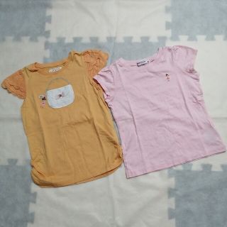 ミキハウス(mikihouse)のミキハウス リーナちゃん カットソー ２枚セット 110cm 120cm(Tシャツ/カットソー)